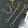 6Pcs 3 Styles Hip-hop Style Stainless Steel Shoe Chains FIND-CJ0003-91-5