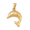 Ion Plating(IP) 304 Stainless Steel Pendants STAS-B141-03D-G-1