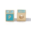 Rack Plating Brass Enamel Beads KK-B060-04G-06P-1