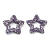 Star Shape Polymer Clay Rhinestone Beads CLAY-NH0001-06N-1