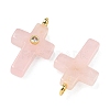 Natural Rose Quartz Pendants X-G-B180-01G-01-2