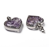 Glass Bottle Pendants G-Z010-02B-2