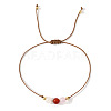 Natural Agate Beads Braided Bead Bracelets for Women LN7466-5