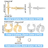 Unicraftale DIY Dagger Charm Cuff Ring Making Kit DIY-UN0003-66-4