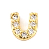 Rack Plating Brass Micro Pave Cubic Zirconia Cabochons KK-F874-04G-U-1