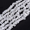 Natural White Jade Beads Strands G-G011-02-2