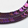 Electroplated Arrows Non-magnetic Synthetic Hematite Bead Strands G-I175-02-2