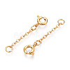Brass Cable Chain Chain Extender KK-ZX024-36G-A-1