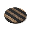 Opaque Resin & Walnut Wood Pendants WOOD-F012-01-2