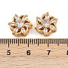 Brass Micro Pave Cubic Zirconia Beads KK-F910-08G-01-3