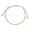Glass Seed Bead Braided Bead Bracelets XN3042-6-1