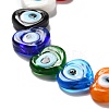 Handmade Evil Eye Lampwork Beads Strands LAMP-E023-07C-09-3