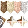80Pcs 4 Colors Iron Triangle Corner Protector FIND-WR0012-31-1