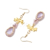 Alloy Glass Earrings EJEW-MZ00313-02-4