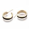 Alloy Enamel Stud Earrings EJEW-N012-24G-3