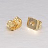Real 18K Gold Plated Brass Ear Nuts LS-KK-L147-214-NR-2