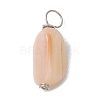 Natural Seashell Nuggets Charms PALLOY-JF02841-3