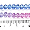Transparent Painted Glass Beads Strands X1-DGLA-A034-T8mm-A08-3