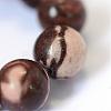 Natural Zebra Jasper Round Bead Strands G-E334-6mm-12-4