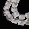 Natural White Agate Beads Strands G-K359-B02-01-4