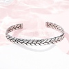 Retro 316 Surgical Stainless Steel Cuff Bangles BJEW-C142-14B-AS-2