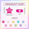 1000Pcs Opaque Acrylic Beads MACR-ME0001-02-2