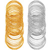 400Pcs 2 Colors Steel Memory Wire FIND-SP0002-07-1