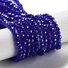 Electroplate Transparent Glass Beads Strands EGLA-A035-T3mm-A06-1