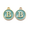 Golden Plated Alloy Enamel Charms ENAM-S118-05B-1
