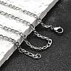 Tarnish Resistant 304 Stainless Steel Figaro Chain Necklace Making STAS-K168-03P-4