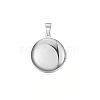 Tarnish Resistant 304 Stainless Steel Locket Pendants STAS-O103-30P-1