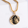 Cool Men's 304 Stainless Steel Moon Sun Yin-yang Pendant Necklaces LE7690-1-1