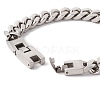 Non-Tarnish 304 Stainless Steel Chunky Curb Chains Bracelet for Men Women BJEW-E107-11P-02-2