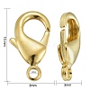 Brass Lobster Claw Clasps X-KK-903-G-NF-4