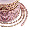 11M Polyester Braided Cord with Cotton Core & Metallic Thread OCOR-Z006-01-21-3