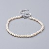 Natural Freshwater Pearl Beads Bracelets BJEW-JB04618-1