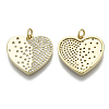 Brass Micro Pave Cubic Zirconia Pendants ZIRC-N039-051-NF-2