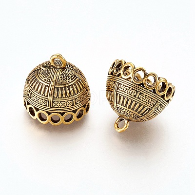 Tibetan Style Alloy Pendant Bail PALLOY-L208-004AG-1