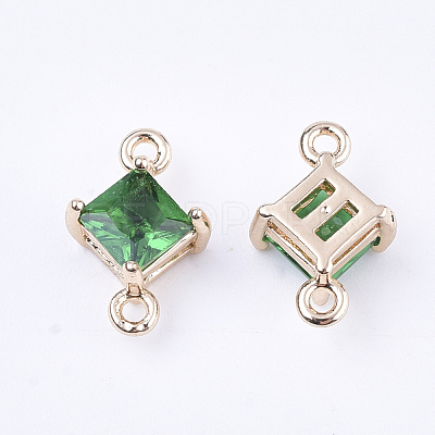 Transparent Glass Links connectors GLAA-T007-14B-1