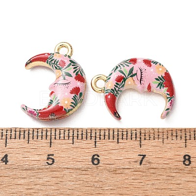 Printed Alloy Pendants AL-CBA7256-26G-03-1