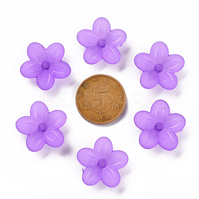 Frosted Acrylic Bead Caps MACR-S371-08A-747-1