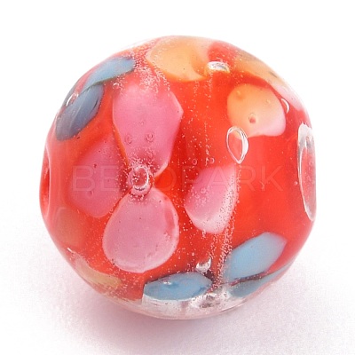 Round Lampwork Beads LAMP-H059-A05-1