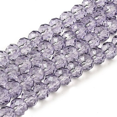 Transparent Baking Paint Glass Beads X1-DGLA-A034-T6mm-D07-1