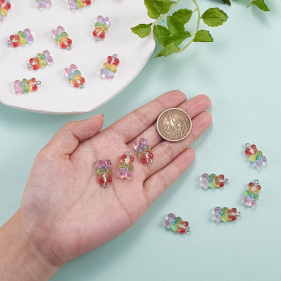 Resin with Gold Foil Pendants RESI-CJC0014-05-1