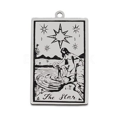 Non-Tarnish 201 Stainless Steel Pendants STAS-S105-LA211-8-1