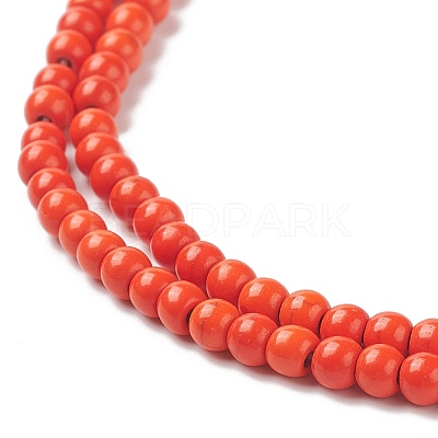 Synthetic Turquoise Beads Strands TURQ-G106-4mm-02G-1