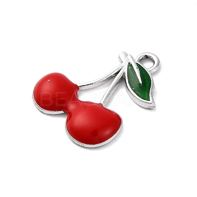 Cherry Alloy Pendants PALLOY-S051-03A-P-1