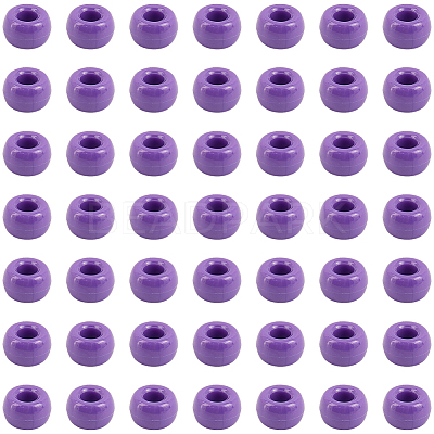 800Pcs Opaque Plastic Beads KY-SP0001-47D-1