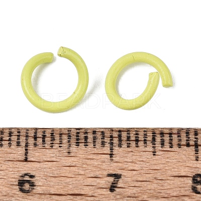 Spray Painted Iron Open Jump Rings IFIN-T017-04B-27-1