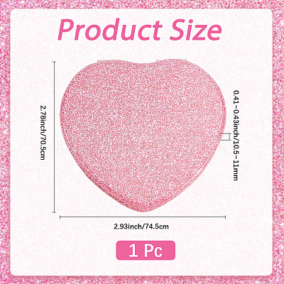 1Pc ABS & Glass Mirror Portable Makeup Folding Mirror AJEW-SP0001-60A-1